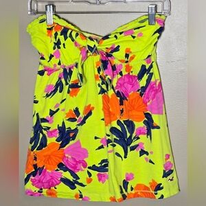 Hollister Y2K Style Floral Babydoll Tube Top, Large